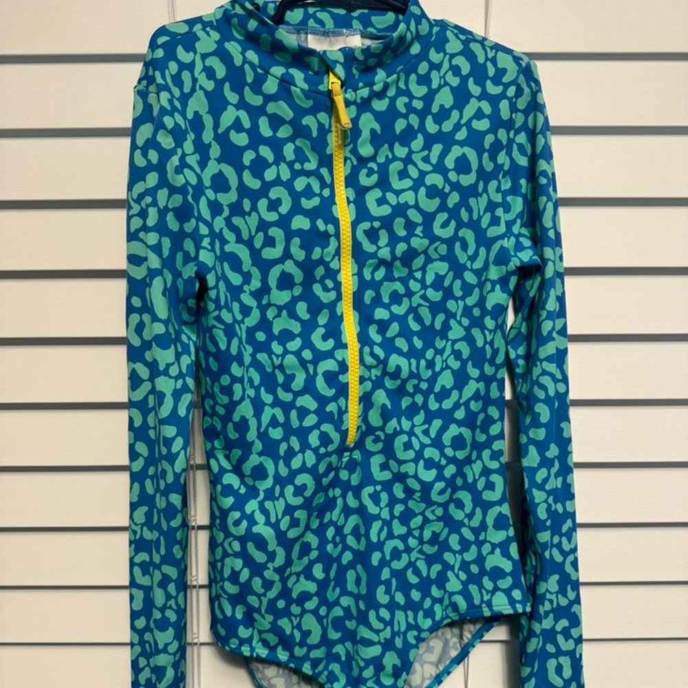 Mini Boden One Piece swimsuit/rashguard size 11-12